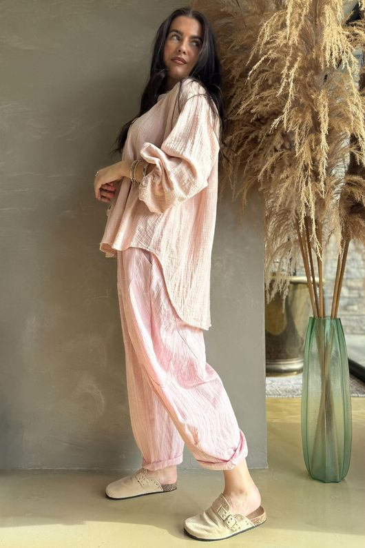 Laurie Cushion Cotton Blouse Setting Plaster /12=